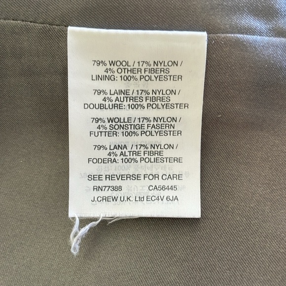 J.Crew ~ Wool Winter Coat with Toggles - Picture 10 of 12